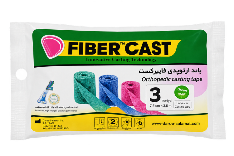 باند گچ ۳ اینچ فایبرگلاس